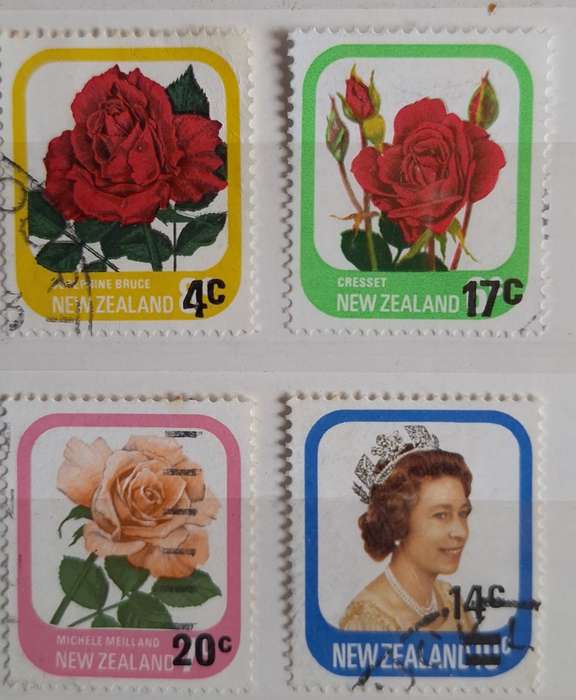 New Zealand 1979 and 1980 Provisionals 4 Used Hinged stamps