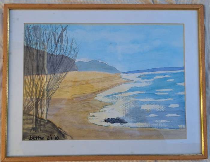 Framed Seascape Watercolour