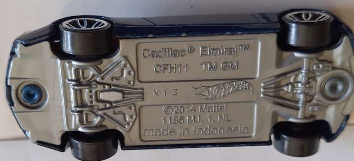 HOT WHEELS MATTEL 2014 Cadillac Elmiraj MADE IN INDONESIA