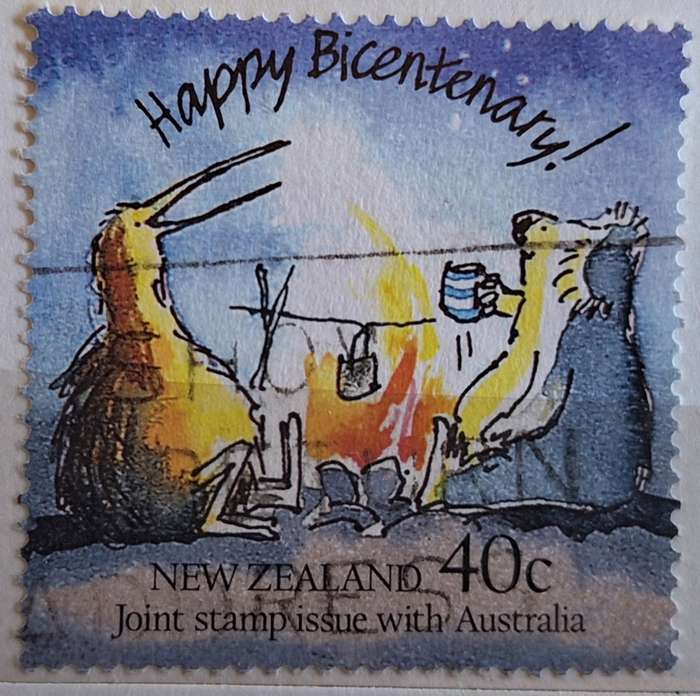 New Zealand 1988 Australian Bi-Centenary 1 Used Hinged Stamp