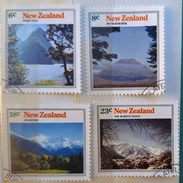 New Zealand 1973 Mountain Scenes Set of 4 Used Hinged stamps