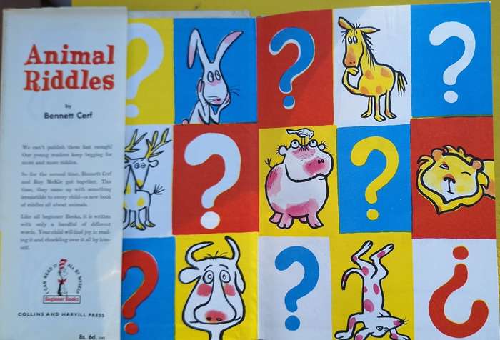 Bennett Cerf`s book of Animal Riddles Hardcover