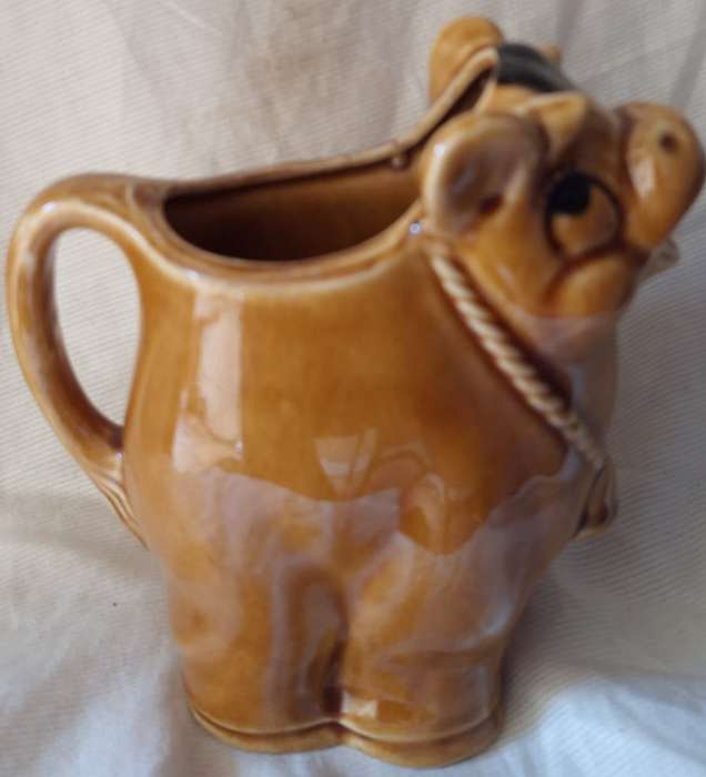 Elweco Porcelain Japan Brown Cow Milk Jug