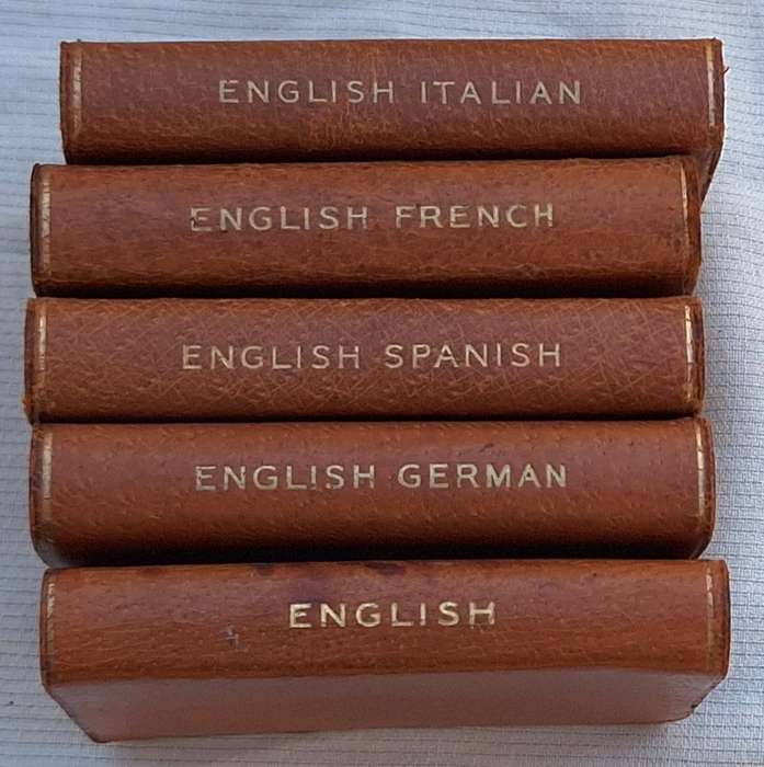 Vintage Miniature Dictionaries Midget Series by Burgess and Bowes