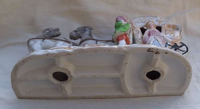 Porcelain Coach and Horses with No Makers Mark