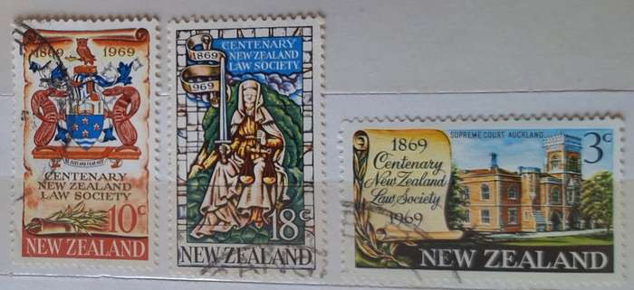 New Zealand 1969 Law Society Set of 3 Used Hinged stamps
