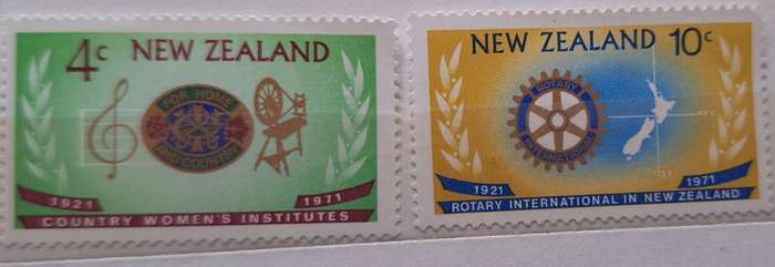 New Zealand 1971 CWI/Rotary Set of 2 Unused stamps