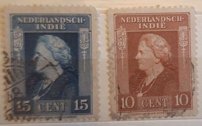 Netherlands Indie 1945 Definitives 2 Used stamps