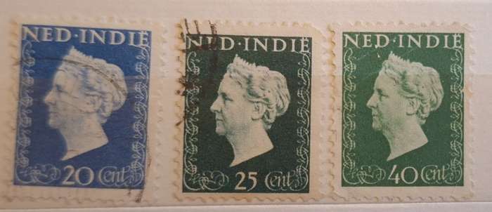 Netherlands Indie 1948 Definitives 3 Used stamps