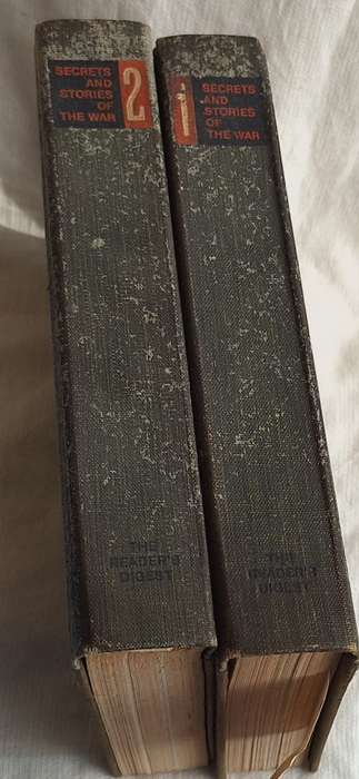 Reader's Digest Secrets and Stories of the War Vol 1 and 2 Hardcover 1963