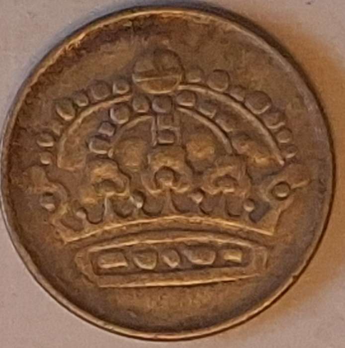Sweden 1955 Gustaf VI Adolf 25 Ore Billon