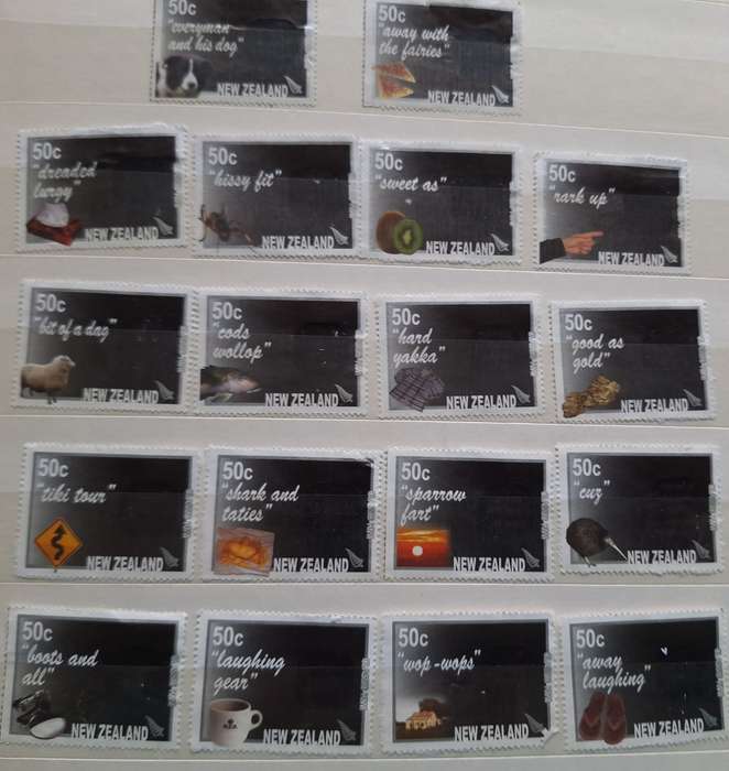 New Zealand 2007 Classic Kiwi 18 Used stamps from the 20 stamp sheet