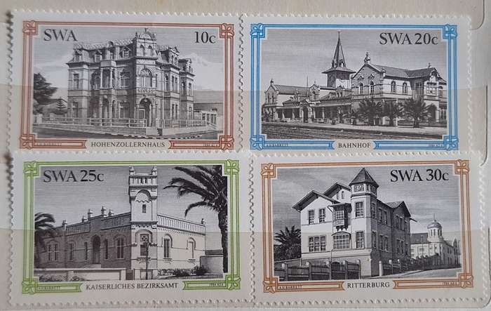 South West Africa 1984 Historical Buildings Swakopmund Set of 4 Mint stamps
