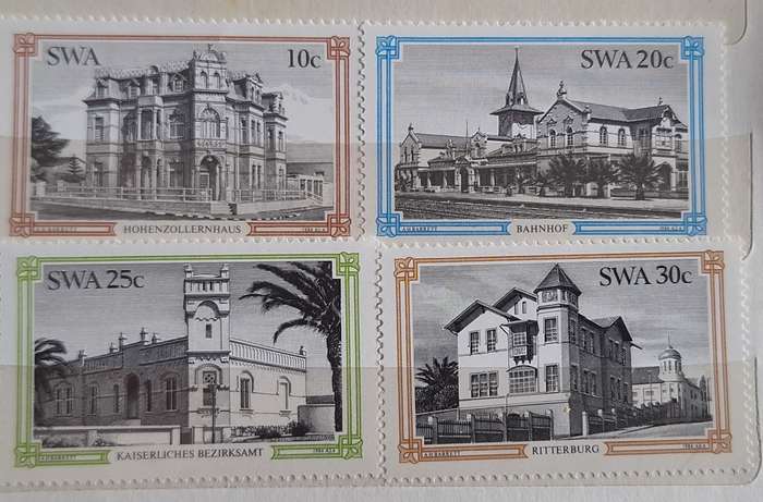 South West Africa 1984 Historical Buildings Swakopmund Set of 4 Mint stamps