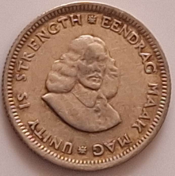 South Africa 1964 5c Silver