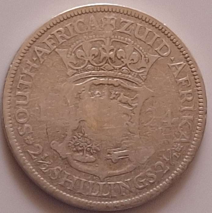 South Africa 1924 2½ Shillings Silver