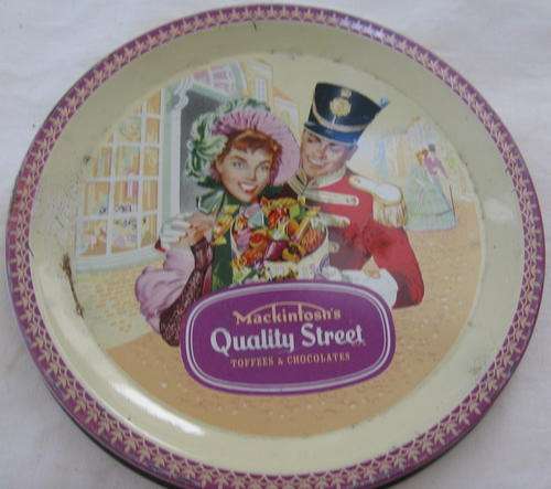 MACKINTOSH`S - QUALITY STREET : EMPTY TIN :