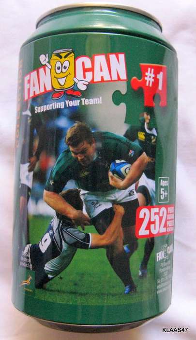 SPRINGBOK COLLECTION FAN CAN #1  EMPTY TIN