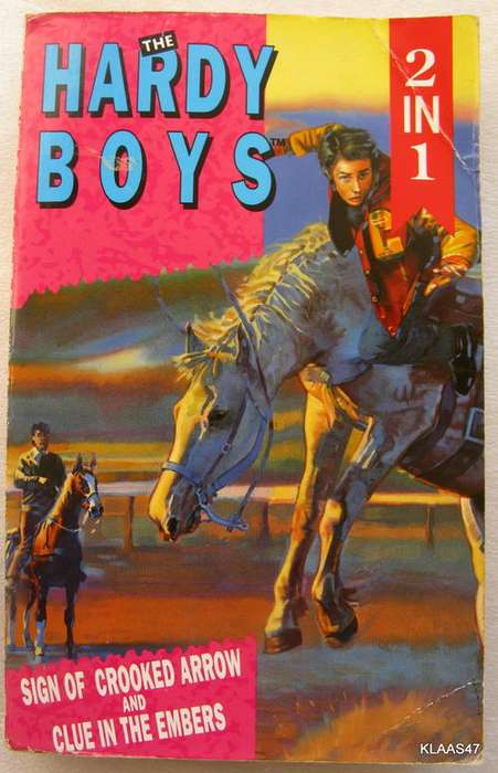 The Hardy Boys 2 in 1 Sign of Crooked Arrow and Clue in the Embers  by Franklin W Dixon paperback