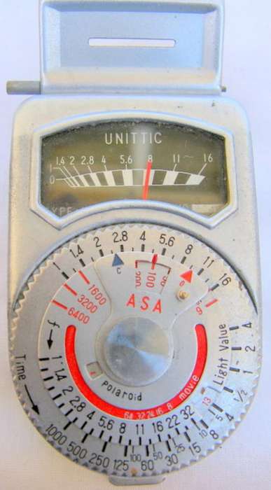 LIGHT METER : UNITTIC : MADE IN JAPAN : WORKING