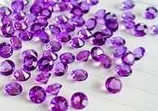 Purple Crystal Table Confetti (6.5mm)