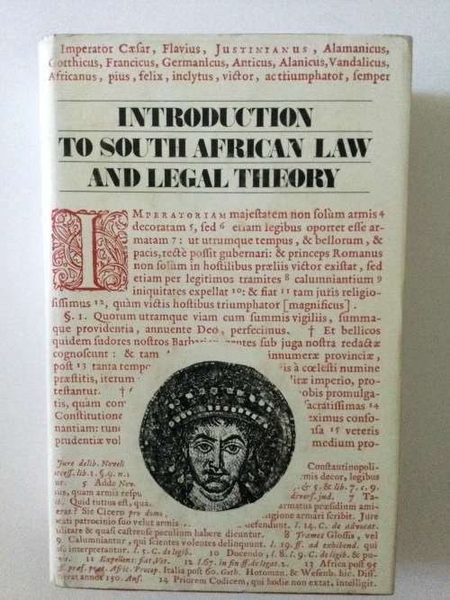 Introduction To South African Law And Legal Theory, Hosten Edwards Nathan Bosman, 1977