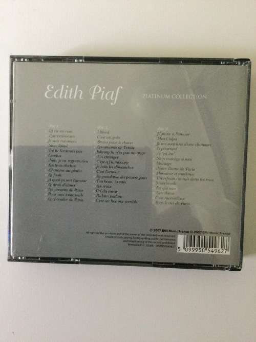 Edith Piaf, Platinum Collection, 3 CD`s