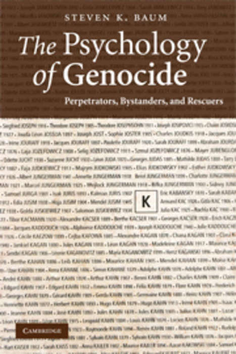 The Psychology of Genocide,  9780521713924 Steven K. Baum, Cambridge University Press