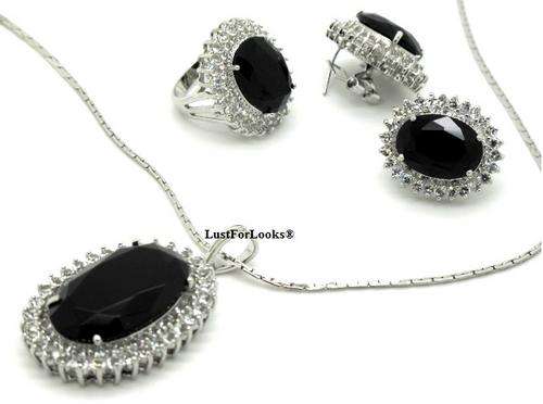R2999 *Silver Plated** Swarovski Elements **  Wedding Or Party Set ** Full Set ** LustForLooks