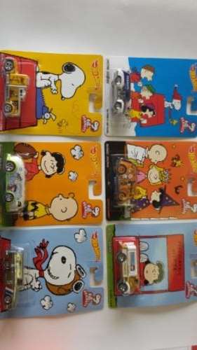 ALL 6 x HOTWHEELS CHARLIE BROWN PEANUT DIECAST COLLECTION 2014 NEW RELEASE