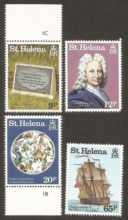 St Helena 1986 Halley's Comet