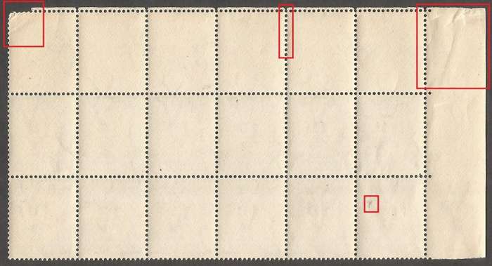 Union of South Africa Postage Dues SACC33 SGD34. Roller flaws