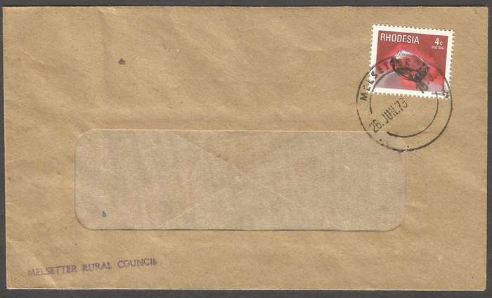Rhodesia - 1979- Melsetter Rural Council Cancel- Domestic Mail- Cover- FDC- Used Postmark- Post Mark