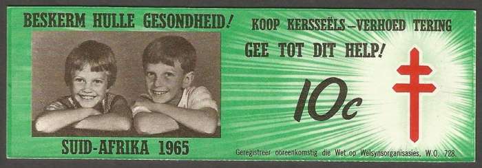 Republic of South Africa - 1965- Christmas Stamp Booklet- 10c- Unused- Complete