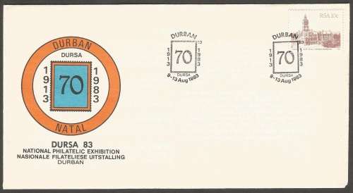 RSA FDC DURSA 83. Natal Philatelic Exhibition