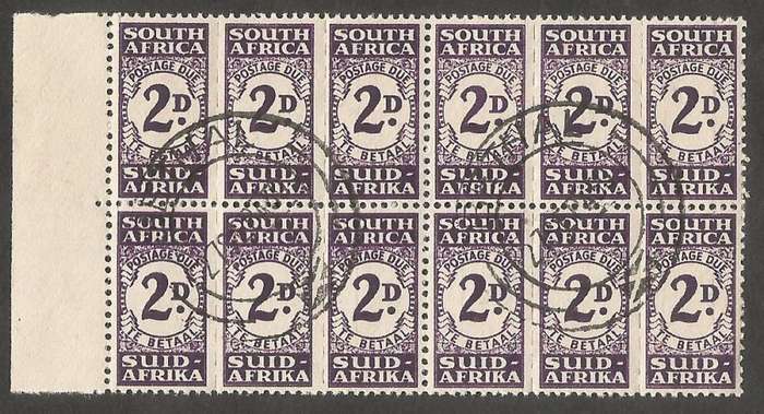 Union of South Africa SACC31 2d Block of 4
