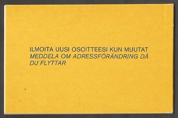 Finland 1981 Booklet #1808 - 01 - 1981
