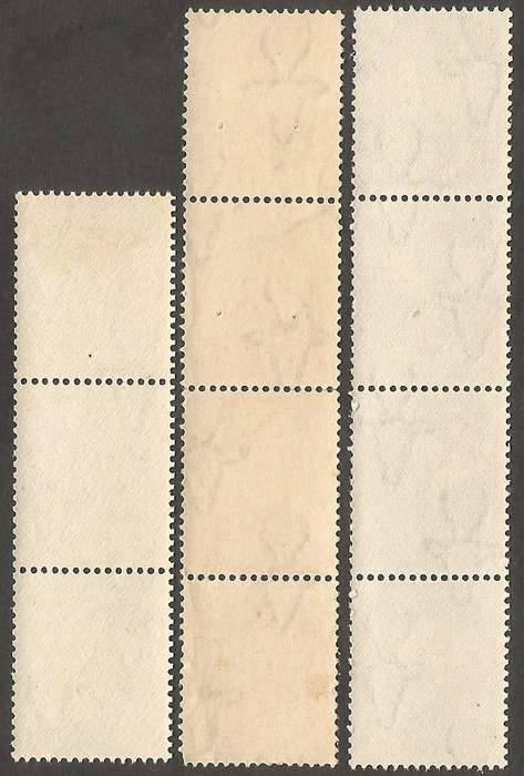 Union of SA SACC104 MonoCoils Varities. Darker stamp, Fine. Rope variety, coarse