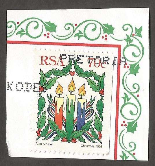 Republic of South Africa- Cancel- Post Mark- Postmark- Used on Paper