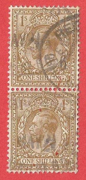 England King George V SG395 - Used- Cancel- Postmark- Post Mark-Thematic