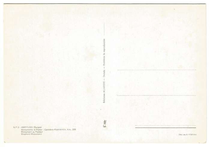 Post Card - AMEYUGO- Burgos- No 3- Unused