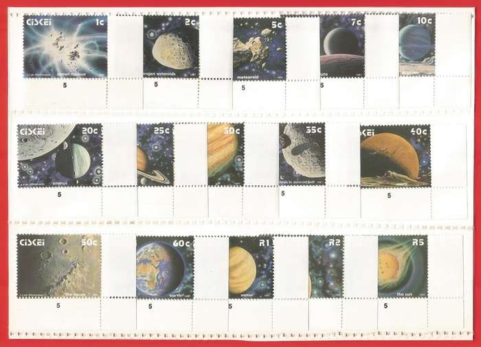 Ciskei-1991 Sets For A Collection- MNH-Thematic-Definitive-Solar System-Space-M/S