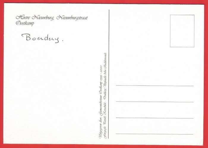 Postcard- Post Card- Unused - Belgium - Hoeve Nieuwbrug, Nieuwburgstad, Oostkamp