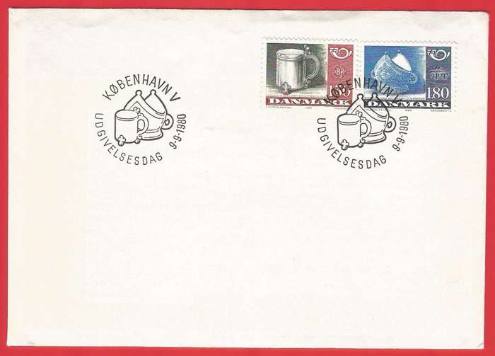 Denmark FDC 1980 Silver Tankard