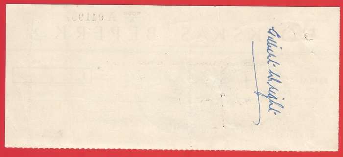 Union of SA-Volkskas Beperk-Cheque-1960-Postmark-Cancel