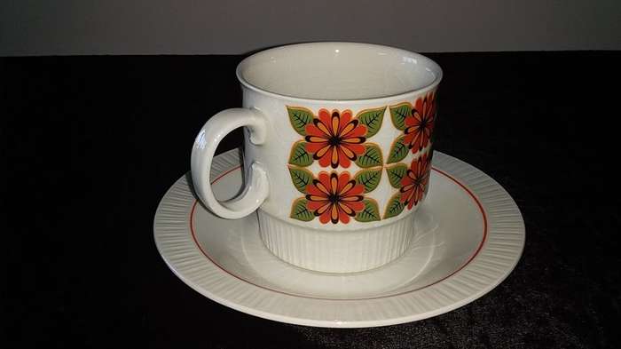 Cup and Saucer- Continental China Vitreous-Made in South Africa-Mix and Match