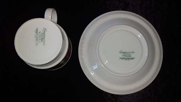 Cup and Saucer- Continental China Vitreous-Made in South Africa-Mix and Match