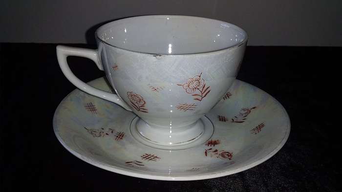1 x Cup and Saucer-Lustre Ware- La Mode Fine China-Mix and Match