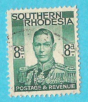 Southern Rhodesia-8d-Cancel-Used-Thematic-Famous Person SACC47