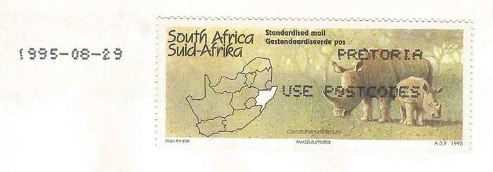 RSA-1995-Cover-FDC-Cancel-Pretoria-Thematic-Fauna-Wild Life